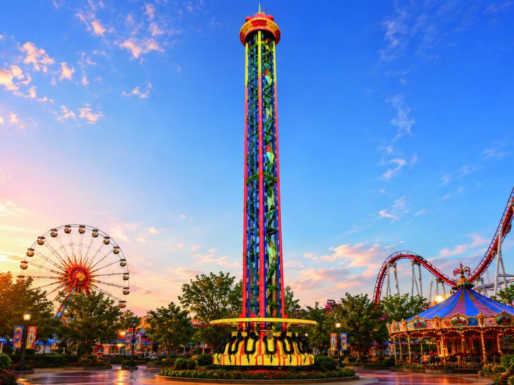 flying-tower DINIS attraction